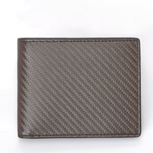 Load image into Gallery viewer, Carbon Fiber Pattern Anti-Theft Leather Men&#39;S Wallet
