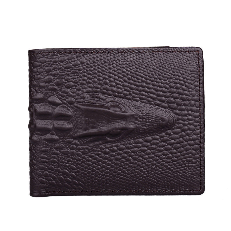 Leather Men'S Short Wallet  Head Money Clip Wallet Goods - WAlMYe #