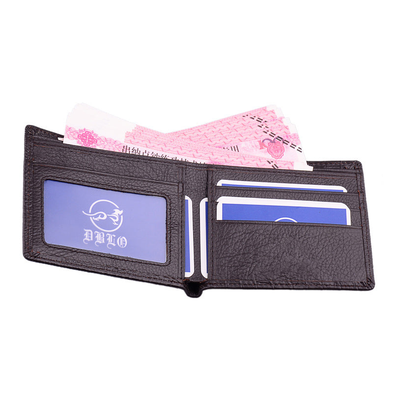 Leather Men'S Short Wallet  Head Money Clip Wallet Goods - WAlMYe #