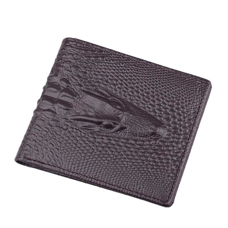 Leather Men'S Short Wallet  Head Money Clip Wallet Goods - WAlMYe #