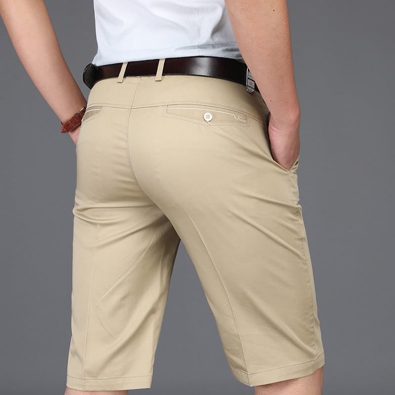 Men's Casual Pants Summer Thin Loose Straight Suit Shorts - WAlMYe #