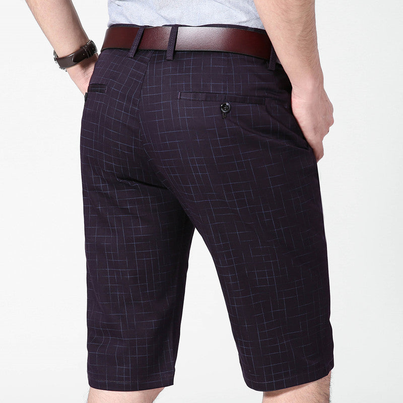 Men's Casual Pants Summer Thin Loose Straight Suit Shorts - WAlMYe #