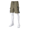 Men's New Solid Color Casual Overalls Shorts Five Minutes Pants - WAlMYe #