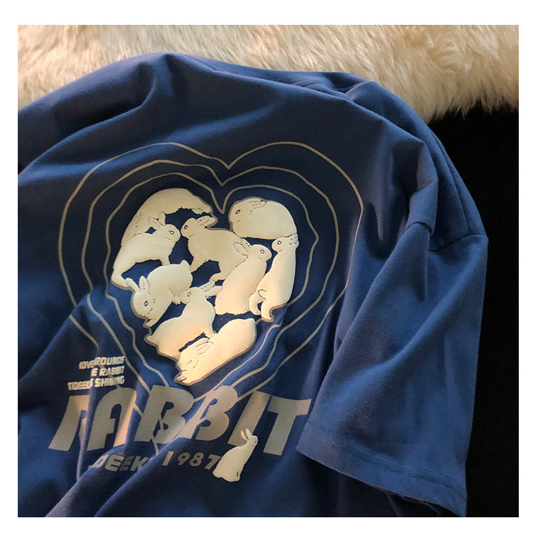 Bunny Love Short Sleeve T-Shirt - WAlMYe #