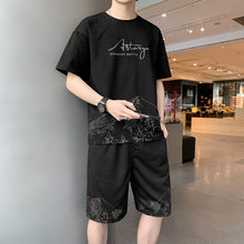 Load image into Gallery viewer, Trendy All-match Handsome Men&#39;s Ice Silk Short-sleeved Shorts
