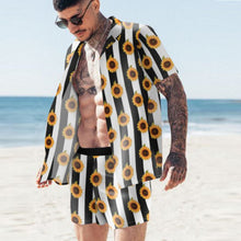 Load image into Gallery viewer, Floral Shirt Beach Two Piece Suit New Fashion Men Sets - WAlMYe #
