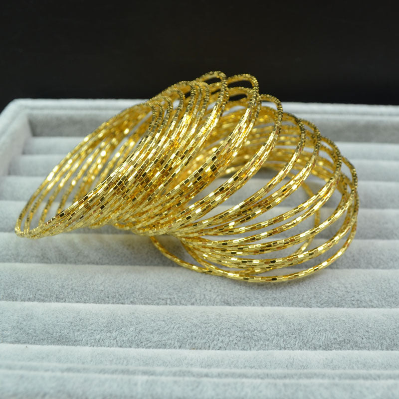 Euro Currency Vietnam Sand Gold Color Imitation Gold Bracelet - WAlMYe #