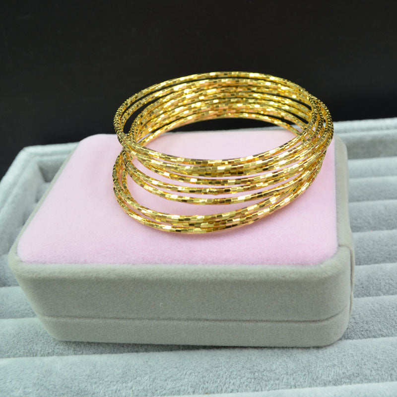 Euro Currency Vietnam Sand Gold Color Imitation Gold Bracelet - WAlMYe #