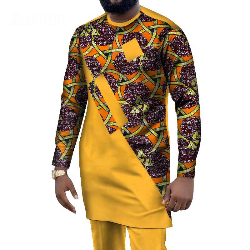 African Ethnic Style Men'S Casual Suit African Ethnic Wax Cloth Men'S Suit Cross-Border E-Commerce Supply Wholesale