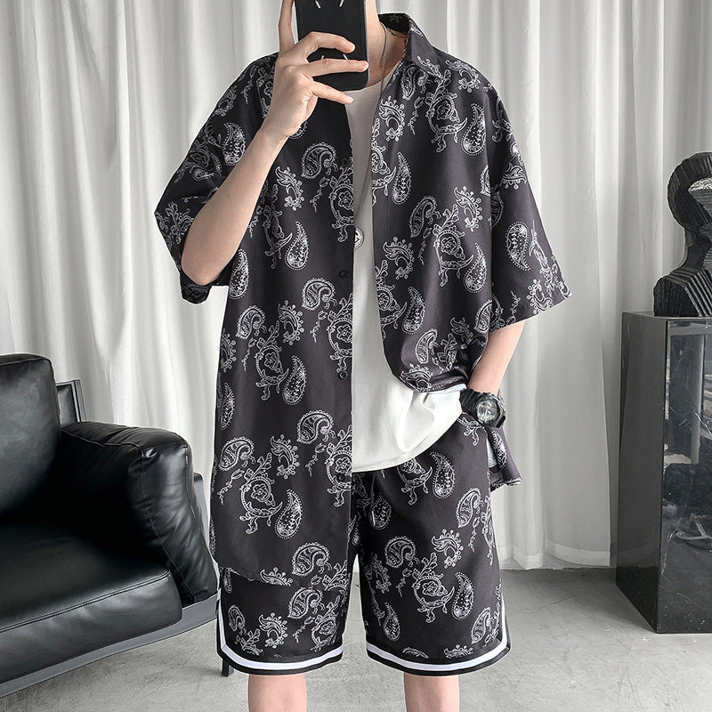Simple Sports And Leisure Three-Piece Suit Men's Loose Thin Section