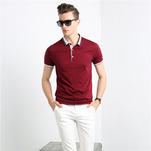 Load image into Gallery viewer, Short-sleeved T-shirt Men&#39;s Summer Thin Ice Mercerized Cotton Solid Color Fashion
