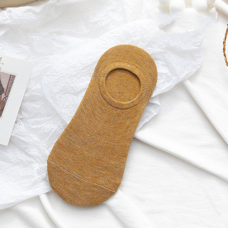 Socks Men And Women Solid Color Boat Socks Spring Invisible Socks Socks Socks Net Red Men'S Socks - WAlMYe #