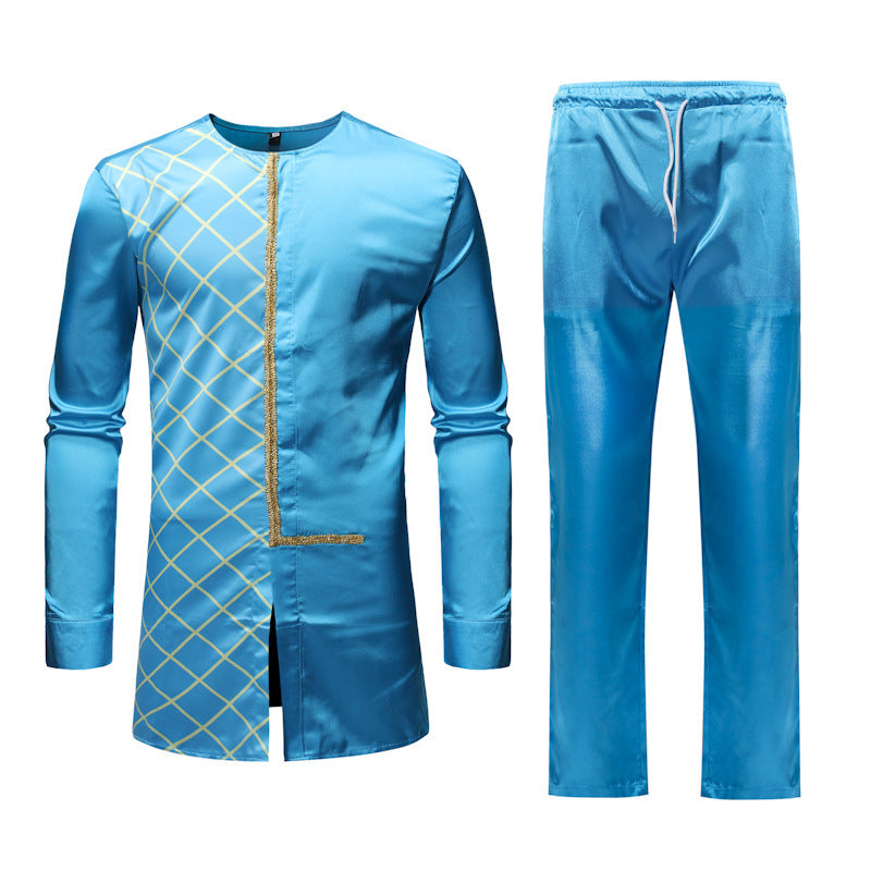 Ethnic Style Long African Suit - WAlMYe #