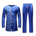 Men's African Ethnic-Style Suit – Long Top & Trousers Set | WALMYE