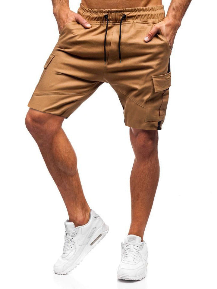 Men's Tethered Pants Workwear Casual Pants Leather Binding Feet Casual Shorts - WAlMYe #