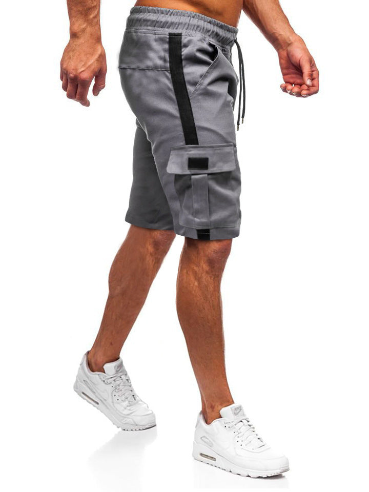 Men's Tethered Pants Workwear Casual Pants Leather Binding Feet Casual Shorts - WAlMYe #