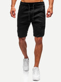 Men's Tethered Pants Workwear Casual Pants Leather Binding Feet Casual Shorts - WAlMYe #