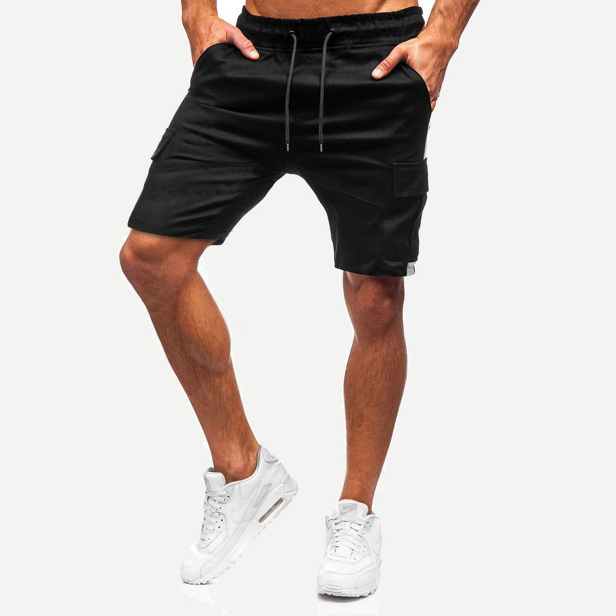 Men's Tethered Pants Workwear Casual Pants Leather Binding Feet Casual Shorts - WAlMYe #