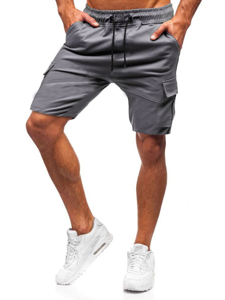 Men's Tethered Pants Workwear Casual Pants Leather Binding Feet Casual Shorts - WAlMYe #