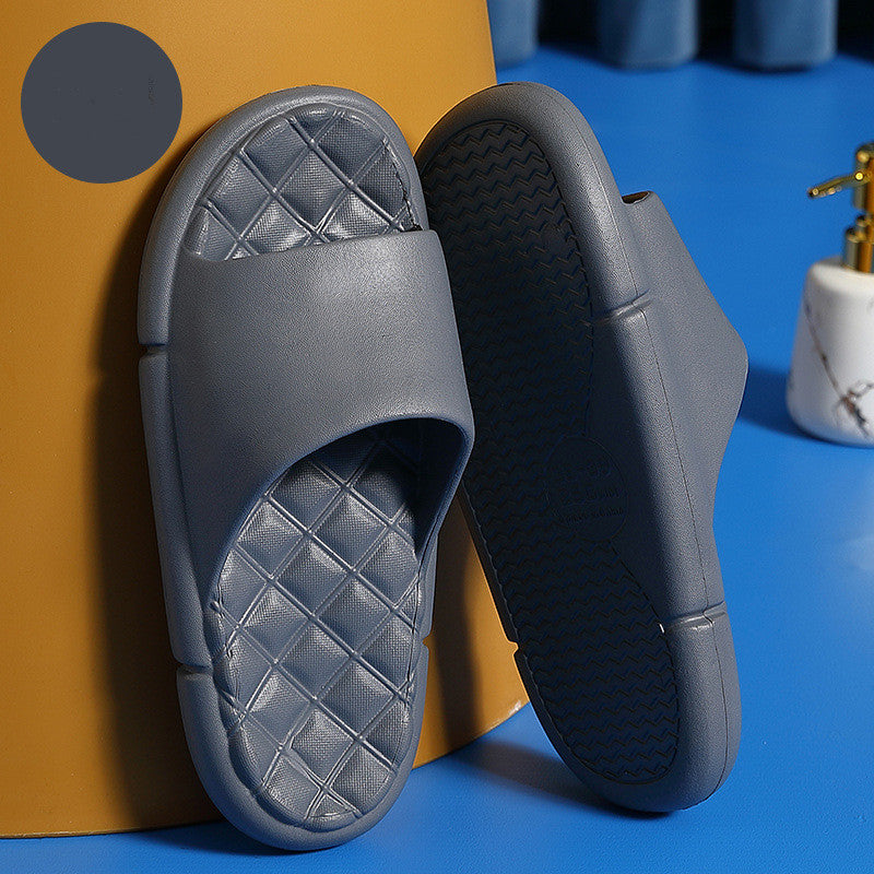Household Thick-soled Indoor Bathroom Bathing Sandals And Slippers For Men And Women - WAlMYe #