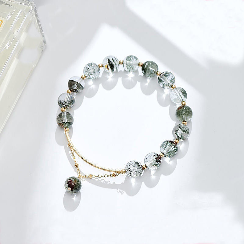Caifajing Crystal Bracelet Female Simple Green Ghost Red Rabbit Fur Crystal Bracelet - WAlMYe #