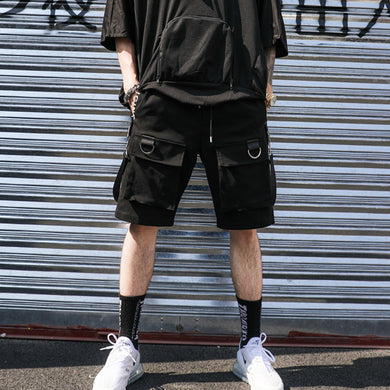 Loose Trendy Hip-hop Streamer Five-point Pants - WAlMYe #