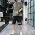 Men'S Short Sleeve T-Shirt Shorts Suit - WAlMYe #