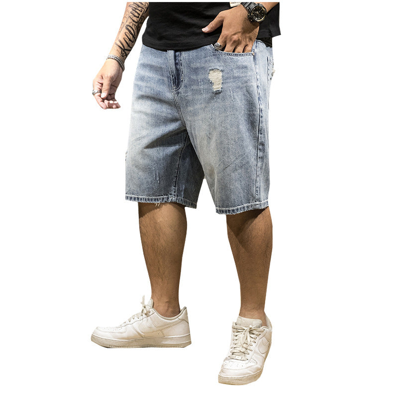Men's Stretch Five-point Denim Shorts - WAlMYe #
