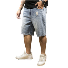 Load image into Gallery viewer, Men&#39;s Stretch Five-point Denim Shorts
