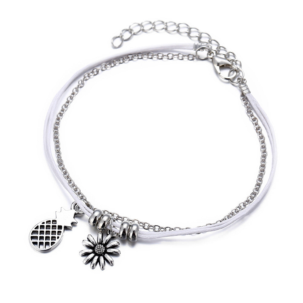 Pineapple Pendant Chain Set 2 pieces - WAlMYe #