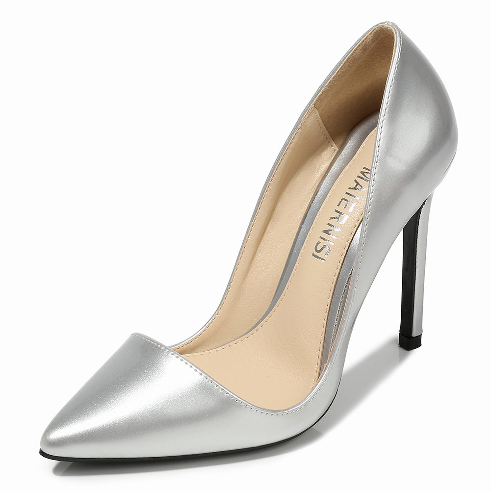 Candy color shallow mouth high heels - WAlMYe #