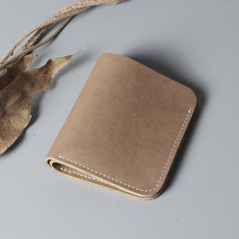 Men's And Women's Simple Hard Leather Wallet - WAlMYe #