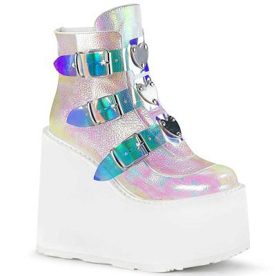 Women's casual shoes with high buckle - WAlMYe #