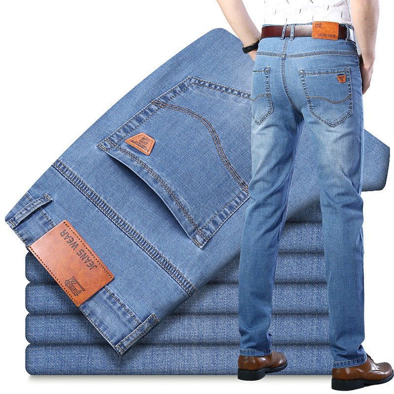 Casual Korean-style Comfortable Stretch Straight Jeans - WAlMYe #