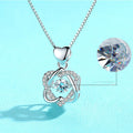 Girls star love fashion rhinestone necklace - WAlMYe #