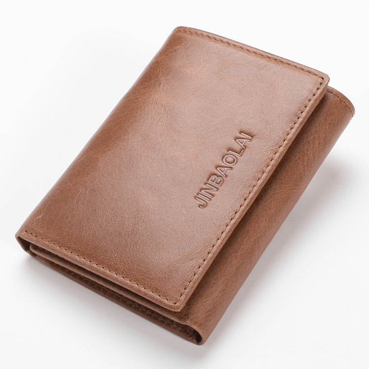 Men Fashion Leather Shield Anti Theft Wallet - WAlMYe #
