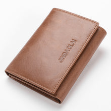 Load image into Gallery viewer, Men Fashion Leather Shield Anti Theft Wallet
