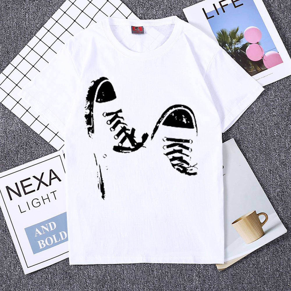 Casual short-sleeved skate T-shirt - WAlMYe #