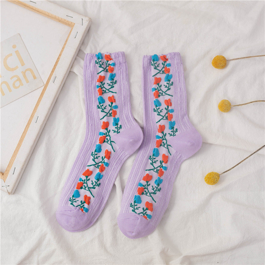 Thin Lolita twist medium sock - WAlMYe #