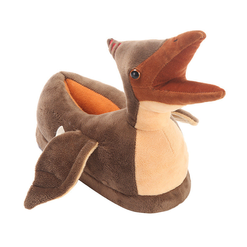Hot Selling Triangle Dragon Plush Slippers In Europe And America - WAlMYe #