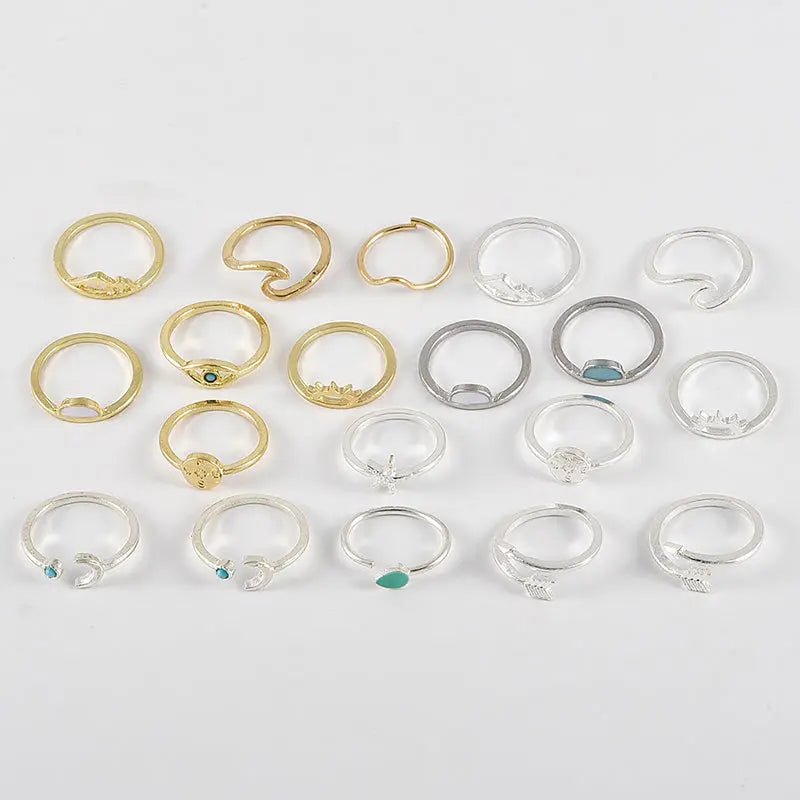 19 pieces / set of women's rings - WAlMYe #