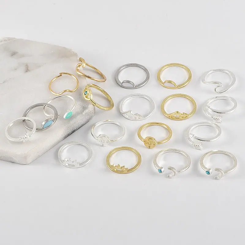 19 pieces / set of women's rings - WAlMYe #