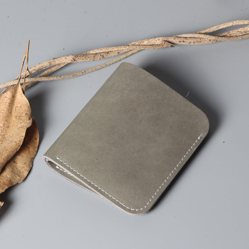 Men's And Women's Simple Hard Leather Wallet - WAlMYe #