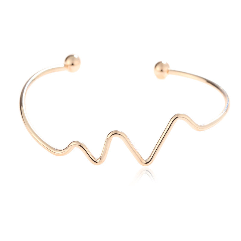 Lightning ECG exaggerated jewelry bracelet - WAlMYe #