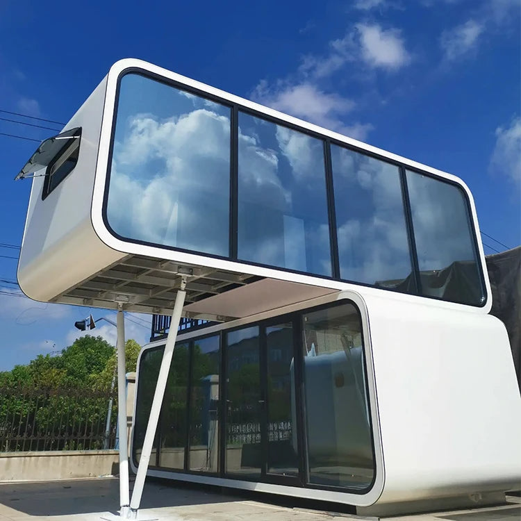 Economic Prefabricated Buildings Prefabricated House Villas Prefab Modern Capsule Mobile House Space Trailer Houses - WAlMYe #