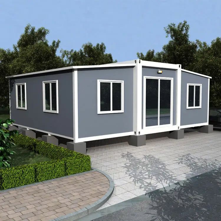 Luxury Prefab Modular 20ft 40ft Folding Expandable Container House Office Foldable Expandable Mobile Home With Toilet Bathroom