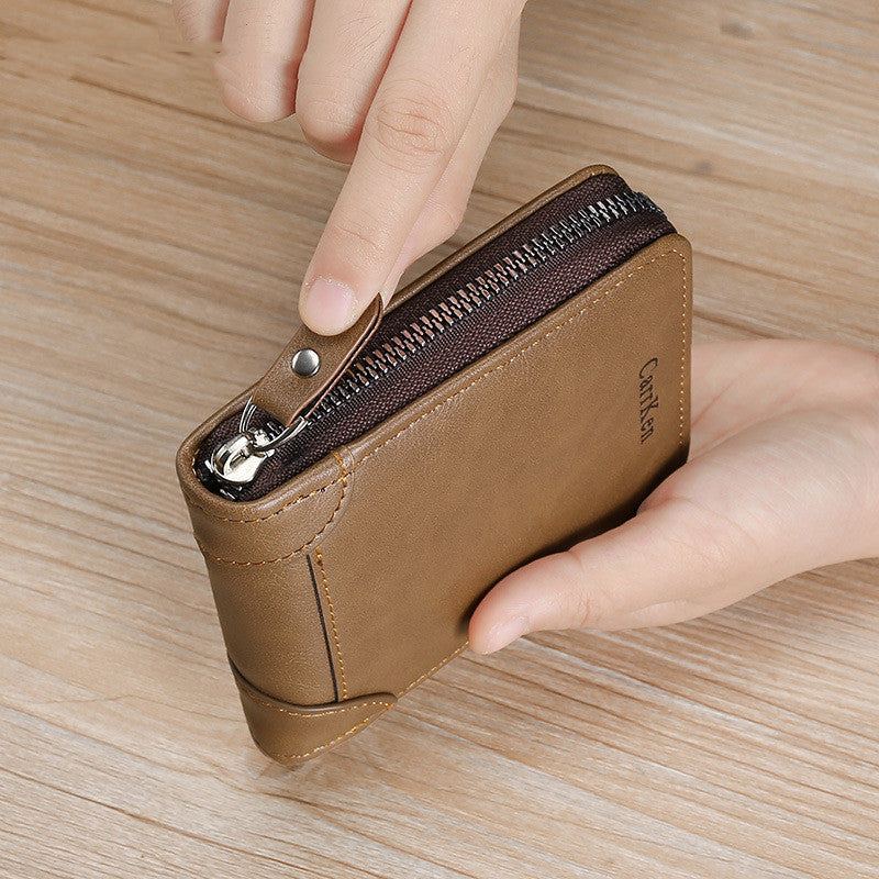 Retro Men's Horizontal Multifunctional Card Holder - WAlMYe #