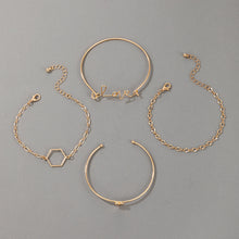 Load image into Gallery viewer, Geometric Simple Ins Style Fashion 4-piece Bracelet Female
