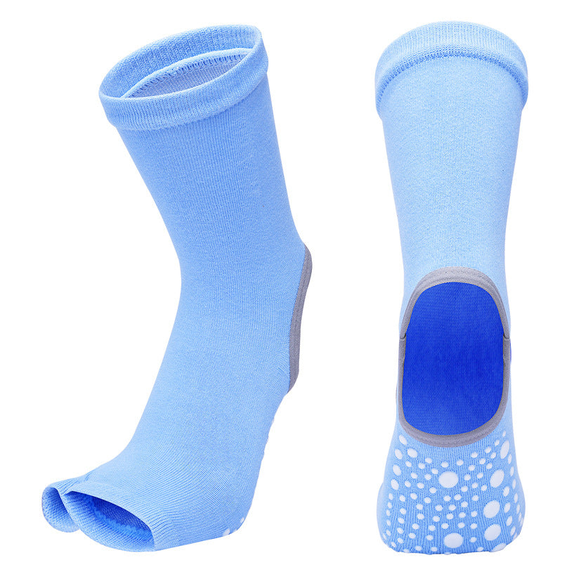 Women's Mid Tube Yoga Socks Half Finger And Split Finger - WAlMYe #