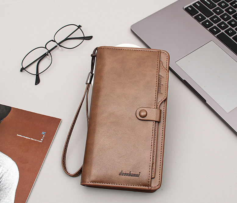 Men's Portable Wallet Long Zipper Multi Function - WAlMYe #